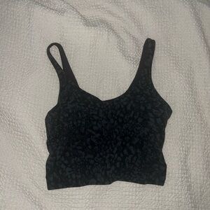 Lululemon Align Tank in black cheetah print